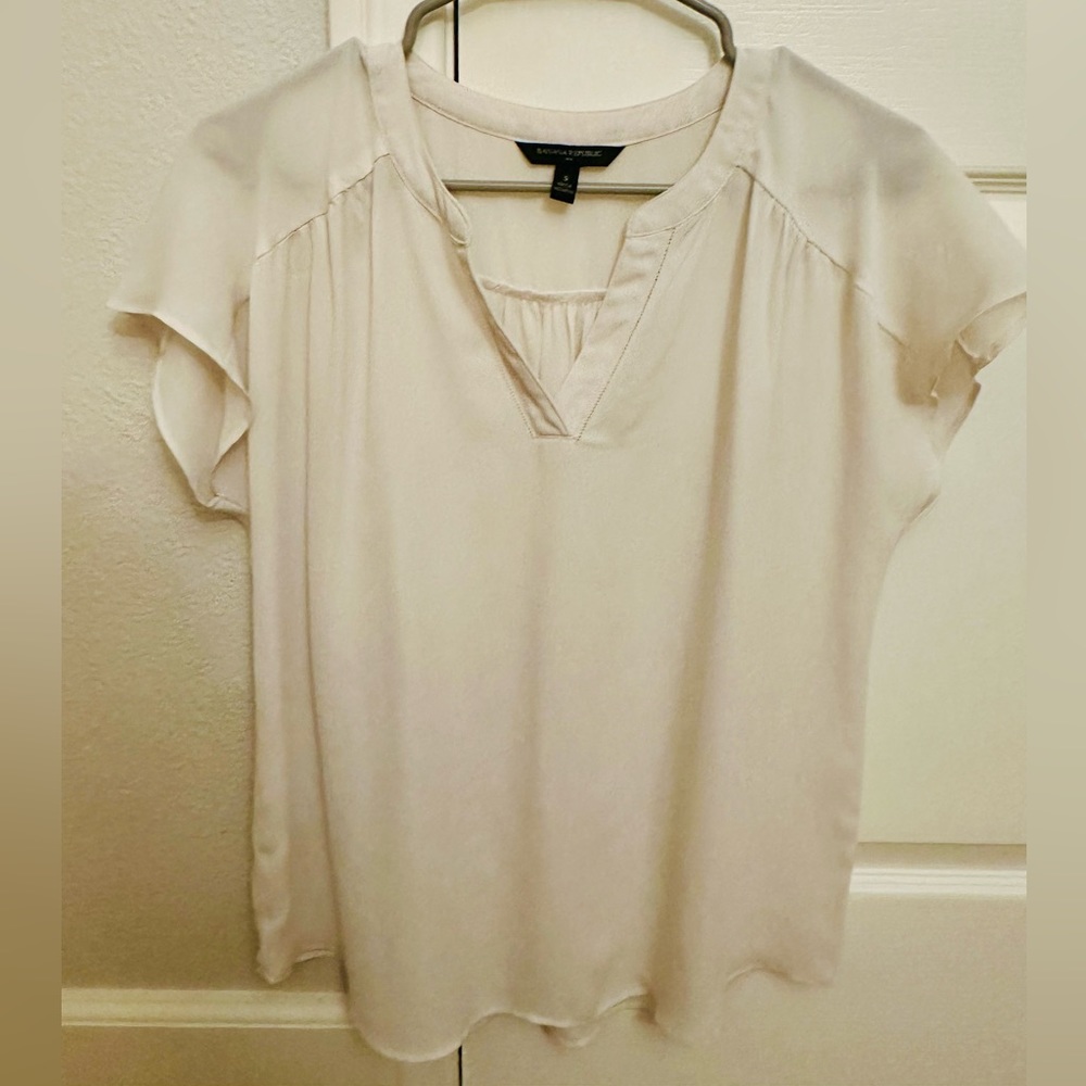 Banana Republic White Blouse